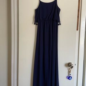 M sheer maxi dress